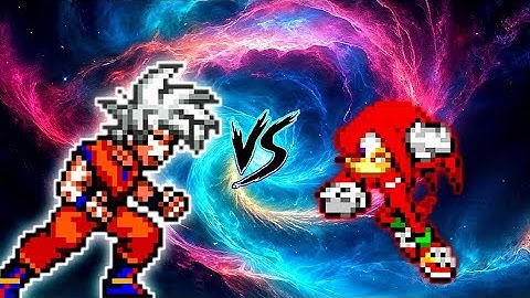 Son Goku DBS V7 OP (all form) VS Knuckles V3 OP (all form) in Mugen