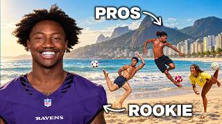 Zay Flowers vs. IMPOSSIBLE Brazilian beach sports challenge screenshot 1
