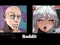 Vtubers vs reddit the rock reaction meme pekomama only