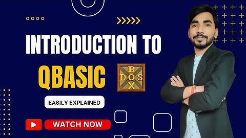 Introduction To QBASIC | QBASIC Data & It