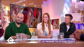 Maëva Coucke (Miss France) et Jérôme Commandeur - C à Vous - 08/01/2018