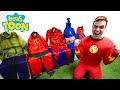 VIREI SUPER HERÓI PARA TROSLAR MEUS AMIGOS (Pretend Play with Magic Superhero)