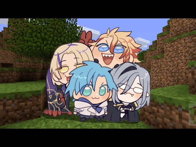 【MINECRAFT】First ever collab with our JP senpais!!!のサムネイル