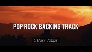 [ #8 ] Pop Rock Backing Track in C Major, 72 bpm