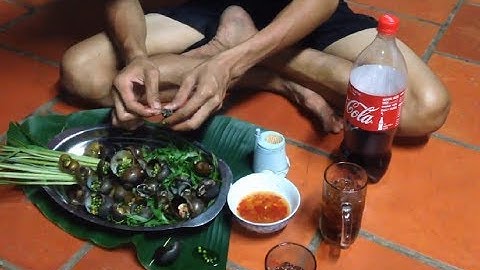 ỐC BƯƠU NƯỚNG TIÊU XANH - Nướng Ốc Ngập Lửa -