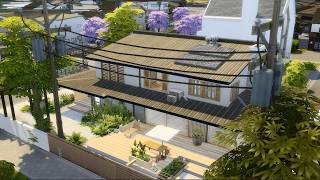 Japanese Suburban House No CC Relaxing Speed Build ASMR The Sims4