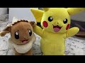 The Eevee and pikachu dance! (Pokémon plush stop motion)