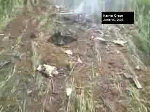 Stamford Mercury: Footage of crashed Harrier