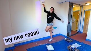 Painting my new room! Moving in to my apartment | Cloe Feldman