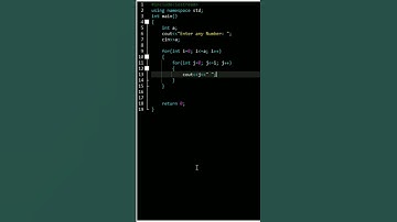 Right Triangle Pattern In C++ | #shorts #shortvideo #short #viral #cpp