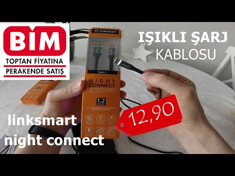 BİM 2 EKİM 2020 | IŞIKLI SARJ KABLOSU | linksmart şarj ve data kablosu |MICRO USB , TYPE C, IPHONE