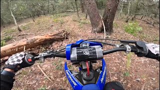 3 MINS of BREAKING IN A NEW FMF SHORTY(REAL WORLD TEST🔊2022-24 yz125)