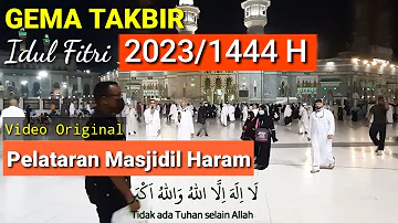 Takbiran Idul Adha 2023 Video Latar Suasana Pelataran Masjidil Haram di Mekah (Original Video)