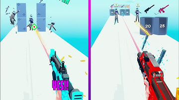 Gun Run 3D - All Levels Gameplay Walkthrough Android,ios (Levels 1-2)