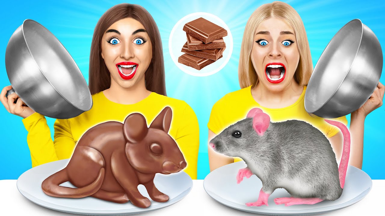 Real Food vs Chocolate Food Challenge #9 by Multi DO Challenge