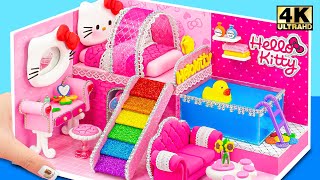 How To Make Cute Pink Hello Kitty Miniature House from Polymer Clay, Cardboard | DIY Miniature House by Miniature House 28,540 views 9 days ago 10 minutes, 54 seconds