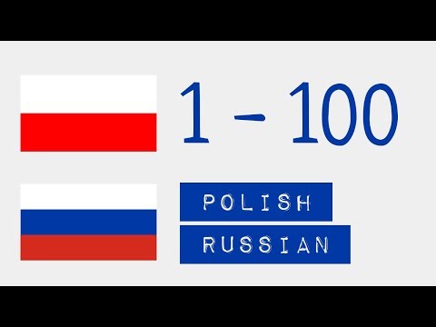 Числа от 1 до 100  - Польский язык - Русский язык