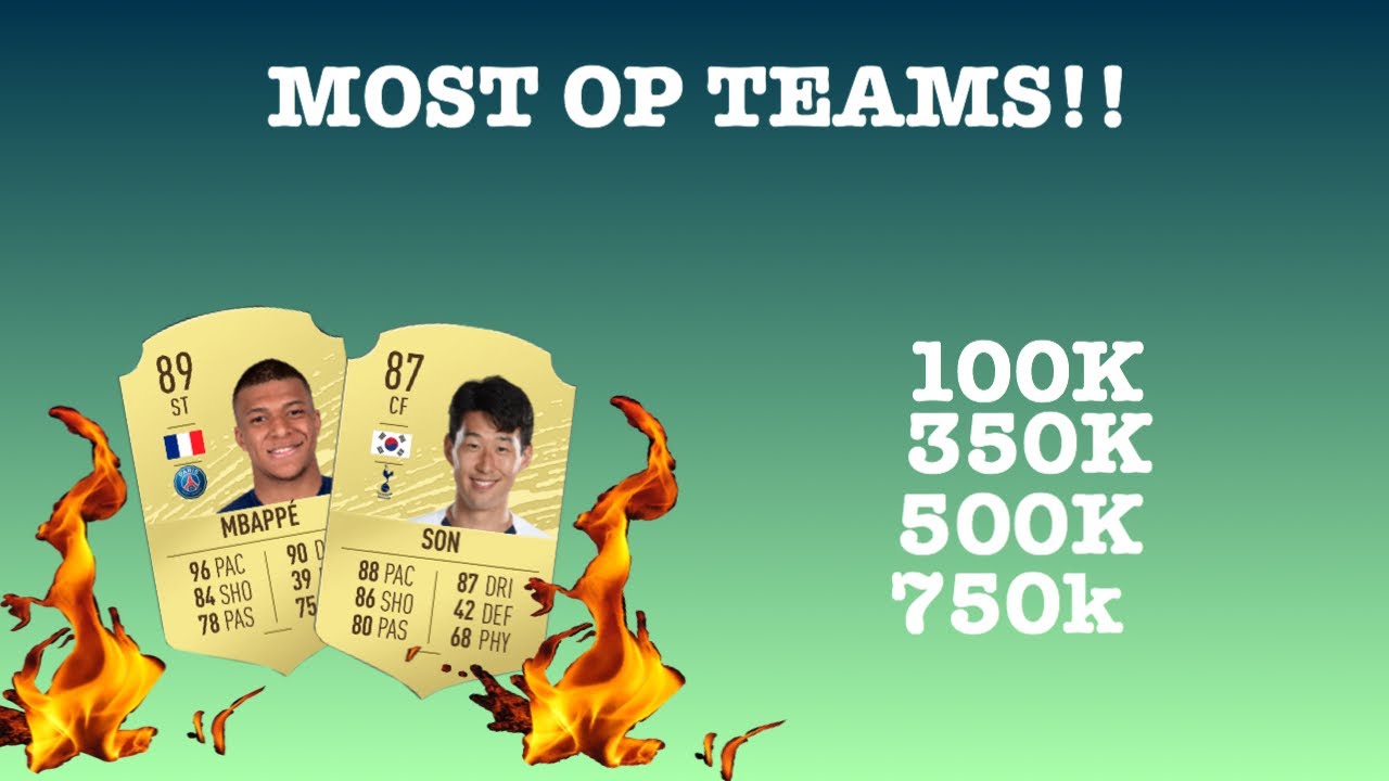 FIFA 20 SQUAD BUILDER 100K 350K 500K 750K HYBRID TEAMS!!