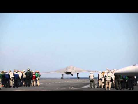 Unmanned X-47B Completes First Carrier-Based Launch