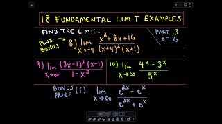 Celebrity ❖ Lots of Limit Examples, Part 3 ❖ Profile