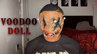 Voodoo doll Halloween makeup tutorial + Get to know me