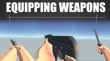 Equipping Weapons - FPS Game With Unity & Blender