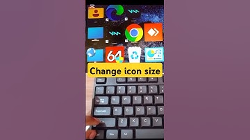 How to adjust icon size in pc #shorts #trendingshorts