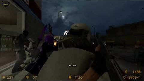 ZOMBIE ESCAPE MOD ON COUNTER-STRIKE: SOURCE, MAP: ZE_shaurma, level 1, CSS