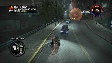 Saints Row 2 - PS3 - Trail Blazing - Downtown Level 6 (Hardcore Difficulty)