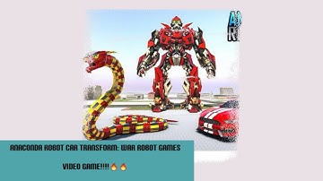 Anaconda Robot Car Transform: War Robot  game!!!🔥🔥