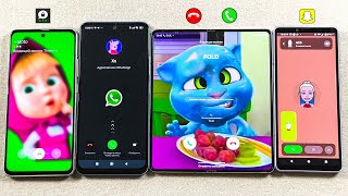 Threema, WhatsApp, SnapChat + Incoming Call Nokia X30 + Xiaomi RN12 + Z Fold 5 + Sony Xperia10V Resimi