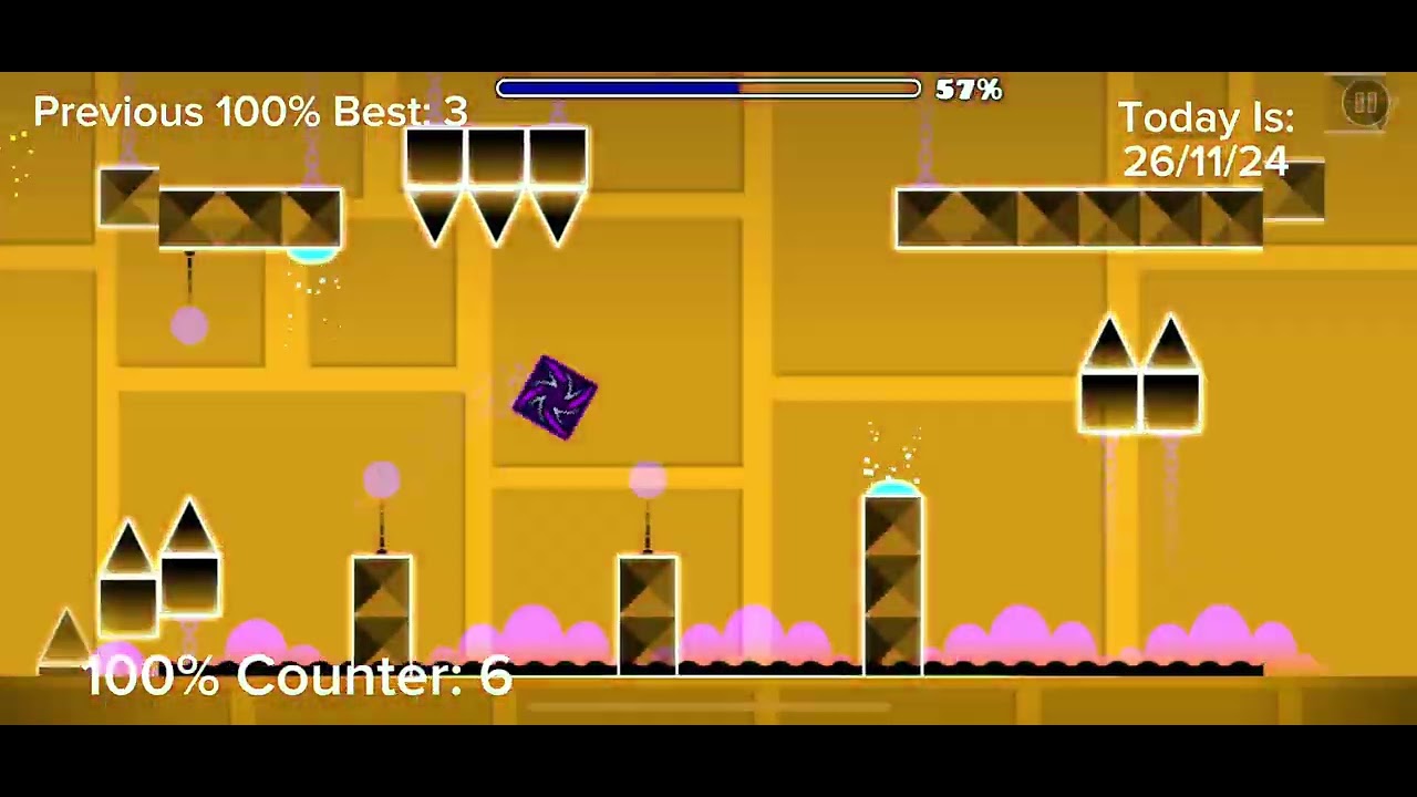 1 Attempt On Every Main Level In Geometry Dash - YouTube