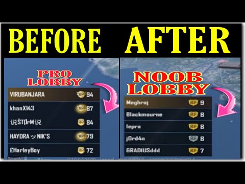 how-to-get-noob-lobby-in-pubg-mobile-||-easy-lobby-trick-||-bot-lobby-trick-||