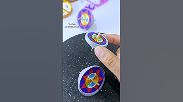 How to make a miniature spinning top from Squid Game #squidgamediy #squidgame2 #diy #art #craft