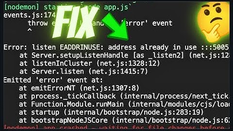 Error: listen EADDRINUSE: address already in use :::3001 in node js  fix in 5 min