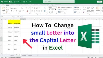 how to change Small Letter into the Capital Letter in Excel | Convert Small Letter to Capital