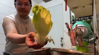 Cocinando en vivo ensalada de pollo muy rica con todo el trucutru