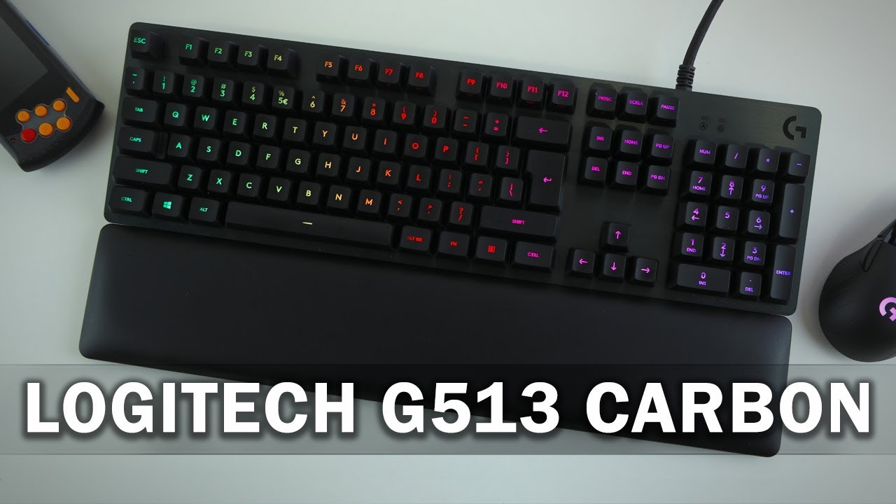 Logitech G513 Carbon: Nová generace špičkových herních klávesnic s Romer G!  (RECENZE #769) - YouTube