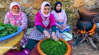 Cooking atmosphere in the Moroccan village with Lala hadda