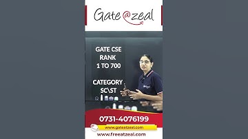 GATE 2023 CSE Rank vs College | SC\ST CATEGORY | Rank 1 to 700 |  @GATEATZEAL ​