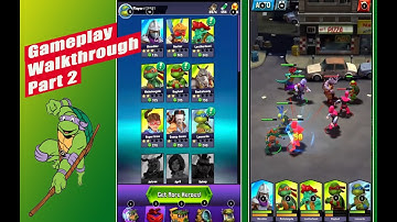 TMNT Mutant Madness Gameplay Part 2 || Android Role Playing Game