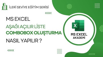 Veri Doğrulama - 1 (Aşağı Açılır Liste ComboBox Oluşturmak) - İleri Seviye Excel Eğitim Serisi - 29