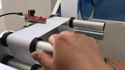 Tabletop labeler label gap sensor explain