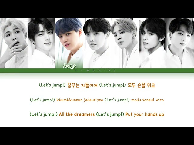 bts jump 방탄소년단 jump color coded lyrics han rom eng 가사 class=