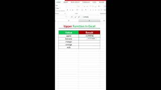 How to Use UPPER Function in Excel | Convert Text to Capital Letters