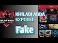 Khiladi adda exposed real or fake   star lord 