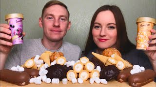 видео: МУКБАНГ СЛАДОСТИ НА ЗАВТРАК ЭКЛЕРЫ ПРОФИТРОЛИ ЗЕФИР MUKBANG SWEETS FOR BREAKFAST ECLAIRSPROFITEROLES картинка: МУКБАНГ СЛАДОСТИ НА ЗАВТРАК ЭКЛЕРЫ ПРОФИТРОЛИ ЗЕФИР MUKBANG SWEETS FOR BREAKFAST ECLAIRSPROFITEROLES