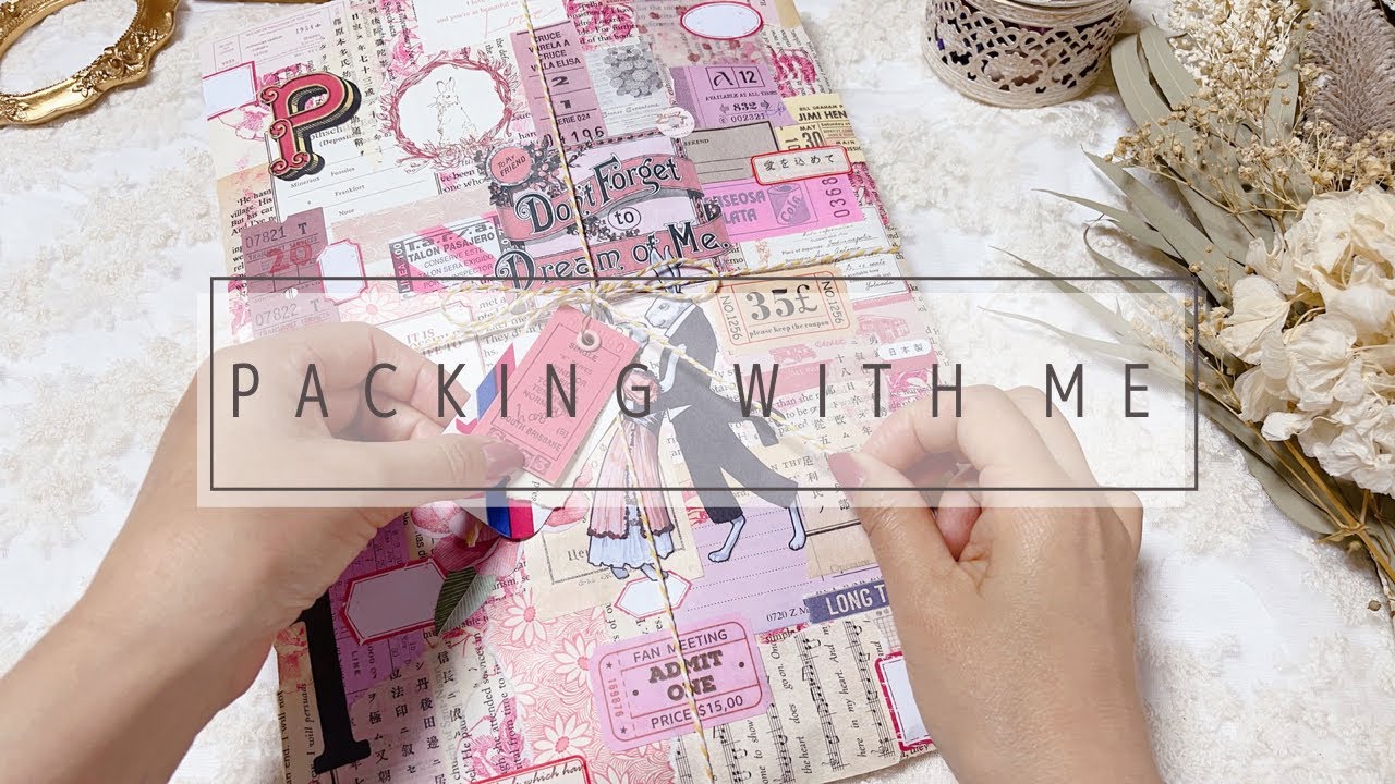 【梱包動画】紙もの素材のおすそ分けを詰めていく| ASMR