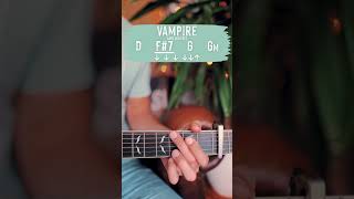 Vampire Olivia Rodrigo Guitar Tutorial // Vampire Guitar Lesson #shorts