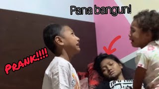 Tidak rela di tinggal Kaka pana prank berhasil!